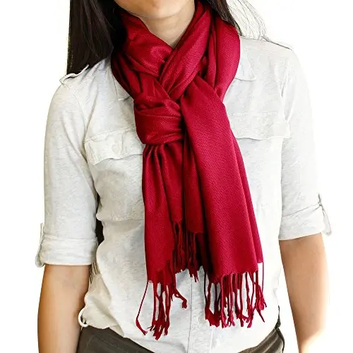 GEARONIC TM Women's Soft PasModazoneina Scarf Winter Shawl Wrap Scarves Lady Fashion in Solid Colors - 5