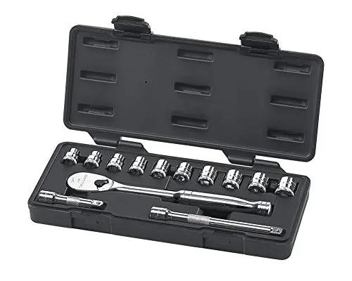 GEARWRENCH 80558 13 Piece 3/8-Inch Drive Metric Socket Set 