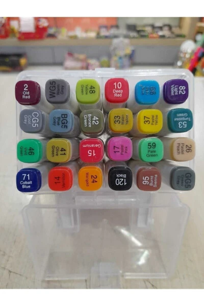 Gebzeli Artist Çift Uçlu Marker Kalem Seti 24lü Özel Kutusunda - Modazone