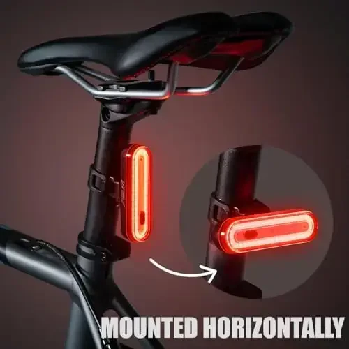 BV Bike Lights for Night Riding LED Bike Tail Light - Bicycle Light Battery-Powered/Rechargeable - Rear Bike Light Weather Resistant - Visible Up to 1500ft Bicycle Tail Light LED Bike Light - 3
