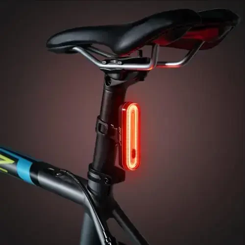 BV Bike Lights for Night Riding LED Bike Tail Light - Bicycle Light Battery-Powered/Rechargeable - Rear Bike Light Weather Resistant - Visible Up to 1500ft Bicycle Tail Light LED Bike Light - 7