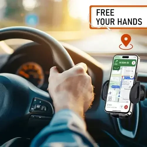 Geekstop Car uchun So'rg'ichli Telefon O'rnatgichi, Avtomobil uchun sozlanishi Xotira Shlangli Telefon O'rnatgichi Universal Telefon O'rnatgichi Asboblar paneli/Oyna/Ventilyatsiya O'rnatgichi iPhone Samsung Android Smartfon uchun mos - 5