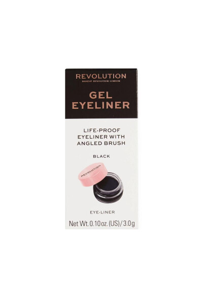 Gel Eyeliner Pot With Brush Black Gel Eyeliner - 1