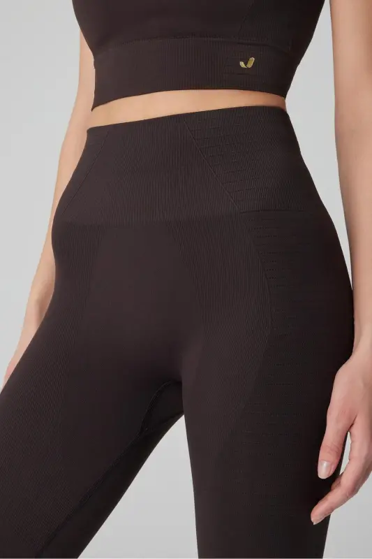 Gela High Waist, Flexible And Shaping Sports Leggings Bitter Coffee-Bitter Coffee - 2