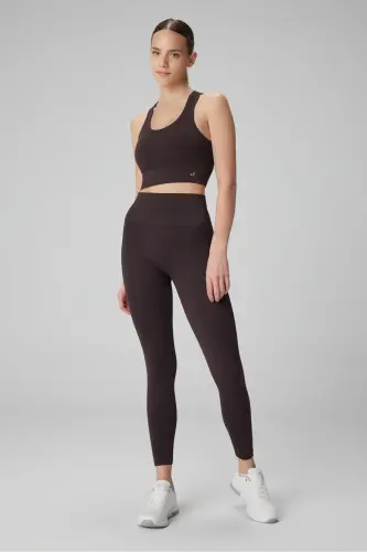 Gela High Waist, Flexible And Shaping Sports Leggings Bitter Coffee-Bitter Coffee - 3