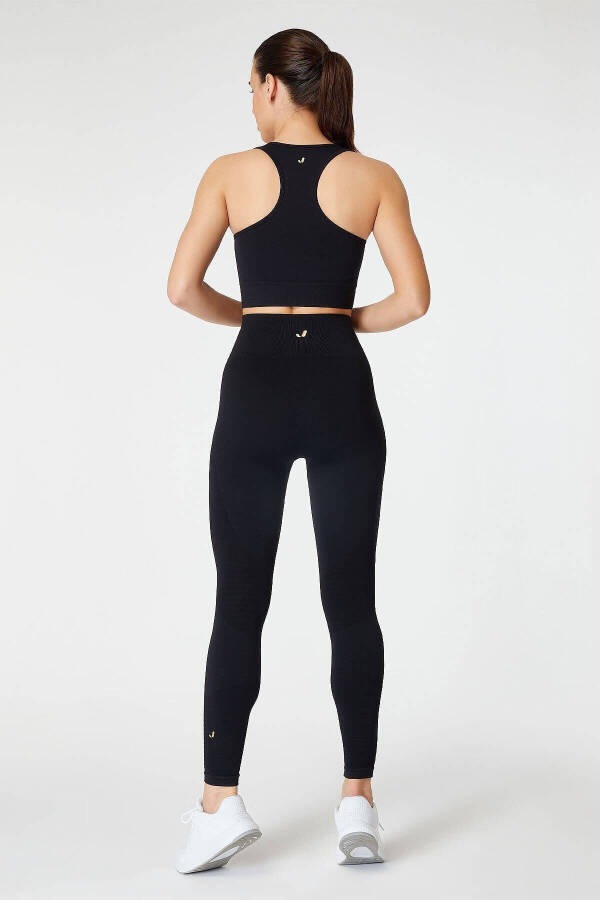 Gela High Waist, Flexible and Shaping Sports Leggings Black - 18