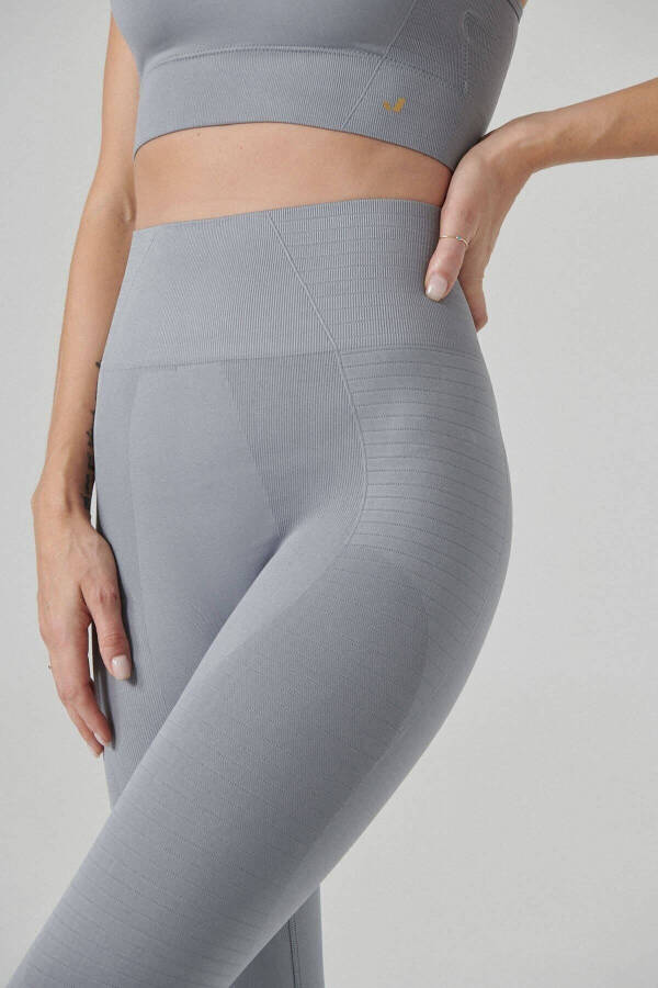 Gela High Waist, Flexible and Shaping Sports Leggings Grey - 15