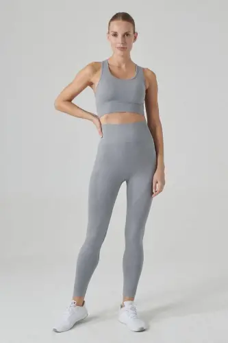 Gela High Waist, Flexible and Shaping Sports Leggings Grey - 4