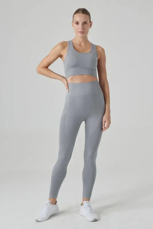 Gela High Waist, Flexible and Shaping Sports Leggings Grey - 4
