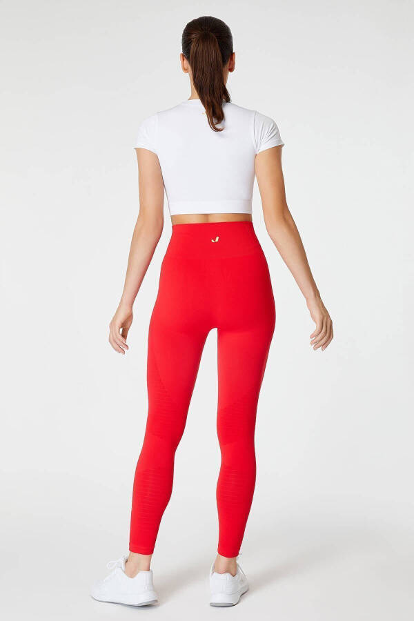 Gela High Waisted, Flexible and Shaping Sports Leggings Red - 18