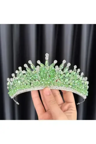 Gelin Nişan Kına Söz Tacı Alin-fıstık yeşil - BEYOĞLU NİŞANTAŞI (1)