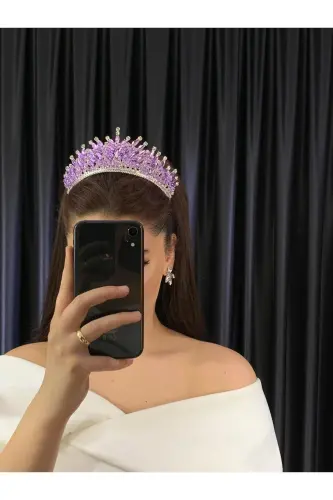 Gelin Nişan Kına Söz Tacı Alin-lila - 1