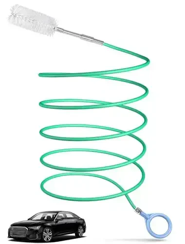 Upgraded Auto Sunroof Drain Cleaning Tool, 78 Inch Flexible Drain Brush Long Pipe Cleaners for Car, Tube Cleaning Brush Slim Drain Dredging Tool Perfect for Car Sunroof, Windshield Wiper Drain Hole - SARDVISA