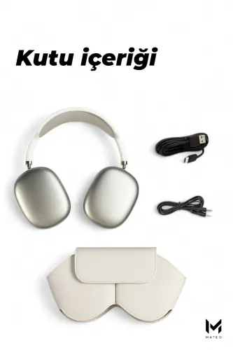 Upgraded Kılıflı | Pro 5.3 | Kablosuz Bluetooth Kulaklık | iOS Android Uyumlu | Stereo - Kılıflı Gümüş - 4