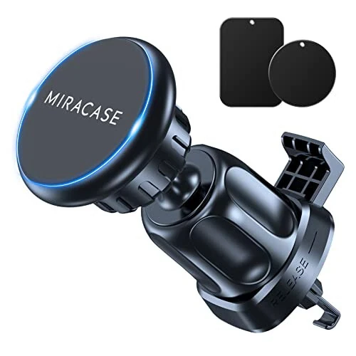 Miracase [Upgraded] Universal Magnetic Phone Holder,[2nd Generation Air Vent Clip&Strong Magnets] Hands Free Car Phone Mount for All Phones - Miracase