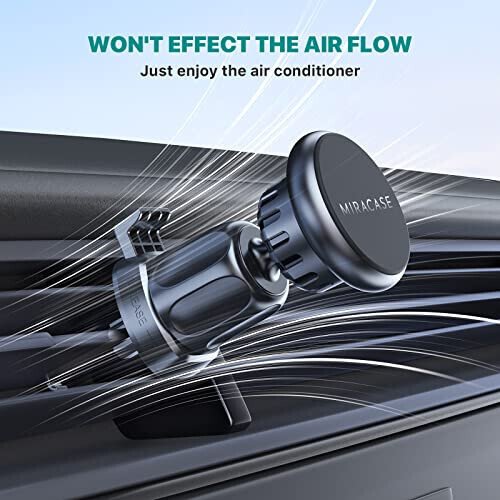Miracase [Upgraded] Universal Magnetic Phone Holder,[2nd Generation Air Vent Clip&Strong Magnets] Hands Free Car Phone Mount for All Phones - 5