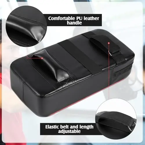 Gemscream 10 In1 Zarba berish qo'lqoplari Tepish uchun yostiqlar Taekvondo yostiqchalari Boks qo'lqoplari Fokus yostiqchalari Boks qo'lqoplari Xavfsizlik bosh himoyachisi Kikboksing, Karate, Muay Tay, MMA mashg'ulotlari uchun bilak tasmasi - 4