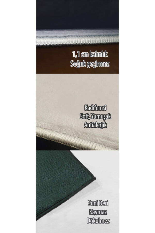 Genç Odası, Çocuk Odası, Bebek Odası Halısı - BEYAZ - 5