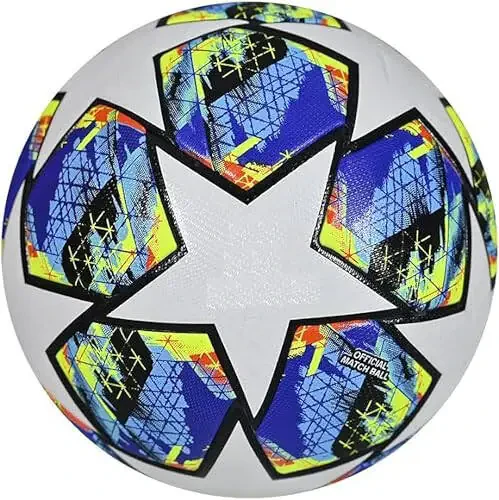 Generic Champions League Football Fans Memorabilia Soccer Collectible Size: 5 Best Gift for a Child's Birthday, Blue - 1