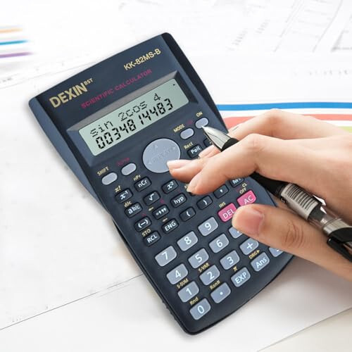 Generic Scientific Calculators 82ms, Calculadora Cientifica Multi-Function, Black Calculator with Large Two-Line Display Easy to Operate, School Supplies for Student and Exam Clearance # - 1