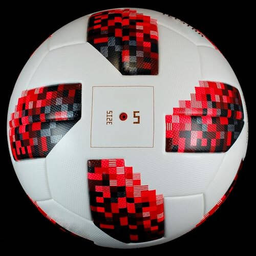 Generic World Cup 2018 Russia Final Match Ball Famous Football Replica, Soccer Ball Official (Size 5) - KL130, Red - 3