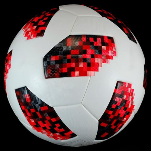 Generic World Cup 2018 Russia Final Match Ball Famous Football Replica, Soccer Ball Official (Size 5) - KL130, Red - 4