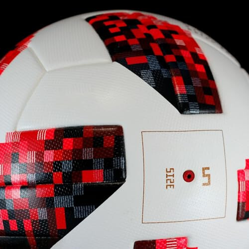 Generic World Cup 2018 Russia Final Match Ball Famous Football Replica, Soccer Ball Official (Size 5) - KL130, Red - 5