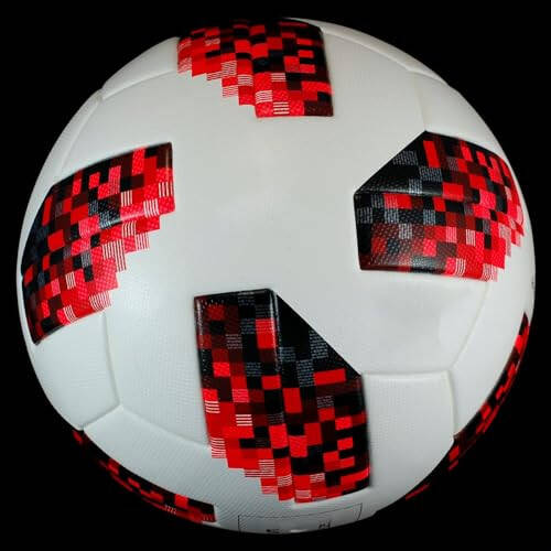 Generic World Cup 2018 Russia Final Match Ball Famous Football Replica, Soccer Ball Official (Size 5) - KL130, Red - 6