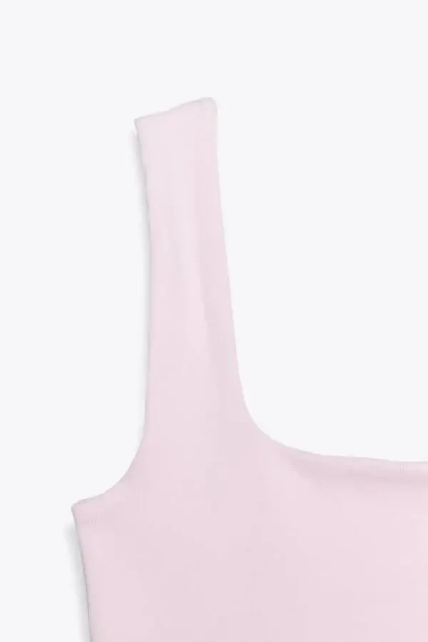 GENİŞ ASKILI T-SHIRT-Pembe - 7