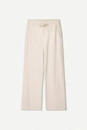 Geniş paça pantolon-Stone - Bershka