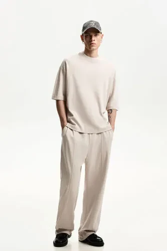 Geniş paça pantolon-Stone - Bershka (1)