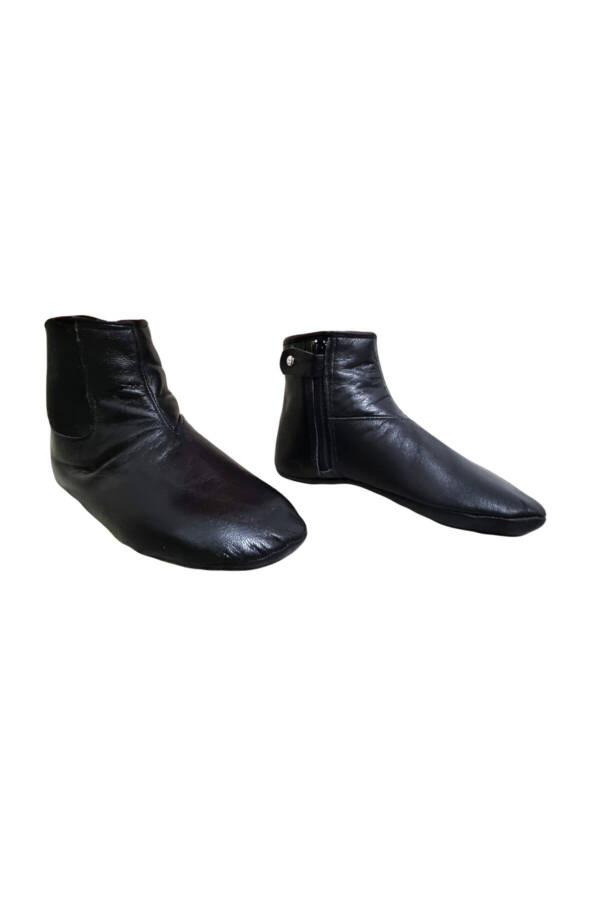 Genuine goat leather lined merino wool socks - 2