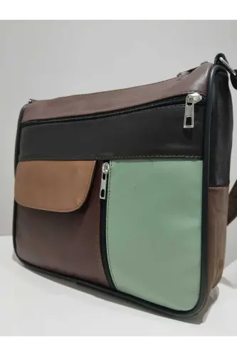GENUINE LEATHER BAG NAMED (27CM X 25CM) - Multi-Colored 37 - 3