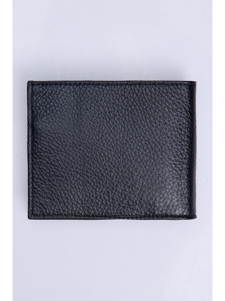 Genuine Leather Black Men's Wallet - 2