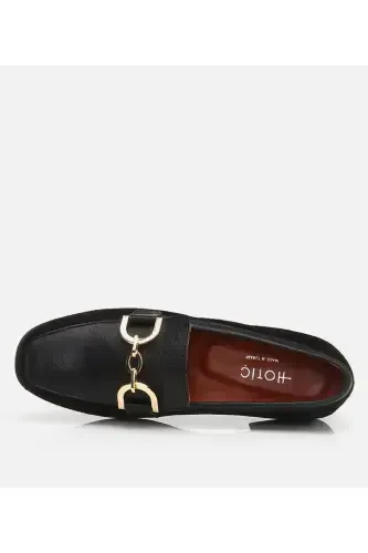 Genuine Leather Black Women's Loafer - 6