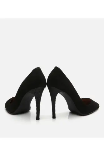 Genuine Leather Black Women's Stiletto - 5