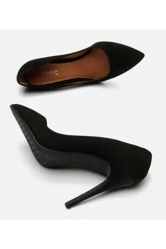 Genuine Leather Black Women's Stiletto - 6