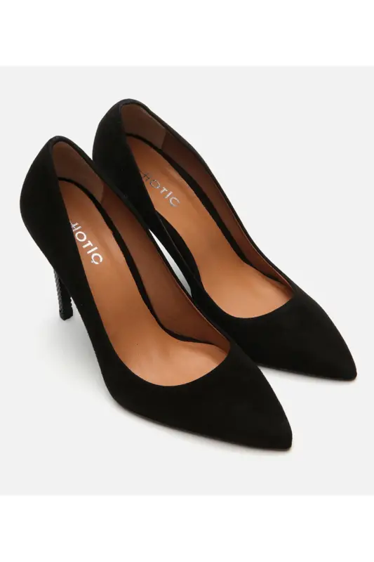 Genuine Leather Black Women's Stiletto - 2