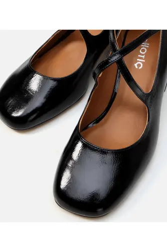 Genuine Leather Black Women's Thick Heel - 4