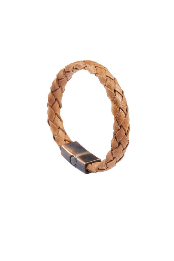 Genuine leather braided bracelet - 2