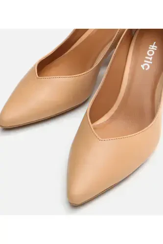 Genuine Leather Camel Women's Chunky Heel - 4