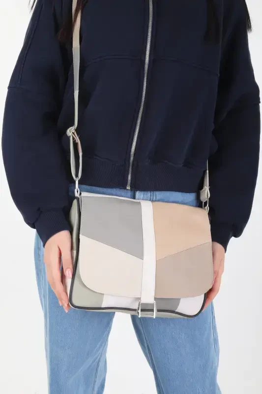 Genuine Leather Cover Summer Women's Shoulder Bag-Multi-Colored Light Colors - 3