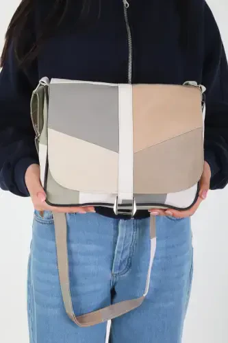 Genuine Leather Cover Summer Women's Shoulder Bag-Multi-Colored Light Colors - 4