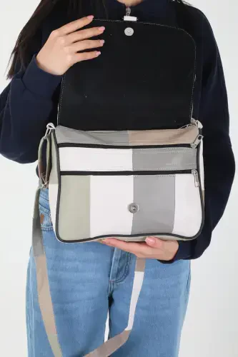 Genuine Leather Cover Summer Women's Shoulder Bag-Multi-Colored Light Colors - 5