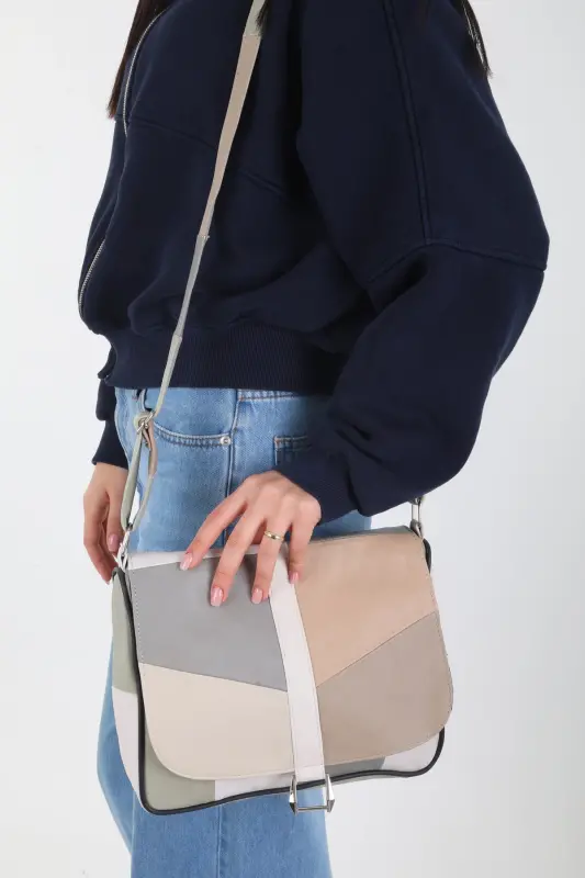 Genuine Leather Cover Summer Women's Shoulder Bag-Multi-Colored Light Colors - 2