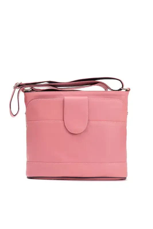 Genuine Leather Crossbody Pink Messenger Bag-Pink - 6