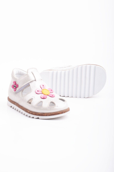 Genuine Leather First Step Shoes Baby Girl First Step Sandal Orthopedic Sole Lightweight Sandal - 5