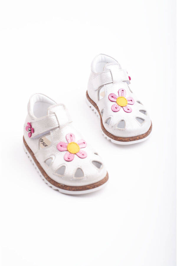 Genuine Leather First Step Shoes Baby Girl First Step Sandal Orthopedic Sole Lightweight Sandal - 6