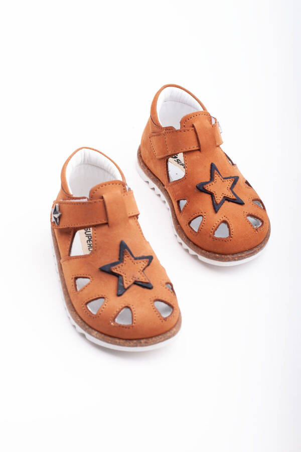 Genuine Leather First Step Shoes Boy Baby First Step Sandal with Orthopedic Sole Lightweight Sandal - 5