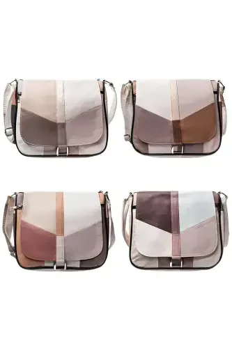 Genuine Leather Flap Women Shoulder Bag-MIXEDCOLOR - ERZENO (1)